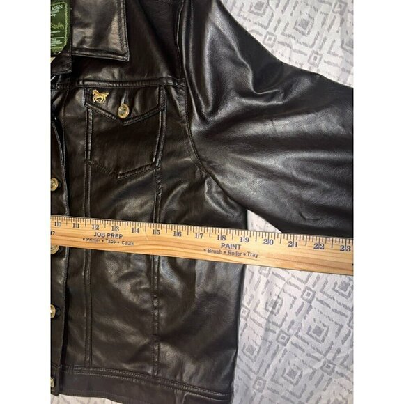 U.S. Polo Assn Leather Jacket XL Womens - Picture 4 of 8